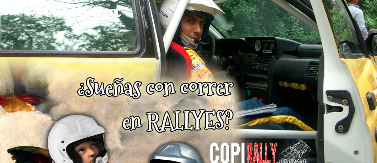 ¿Quieres correr en Rallyes? COPILOTO. La mejor opción.